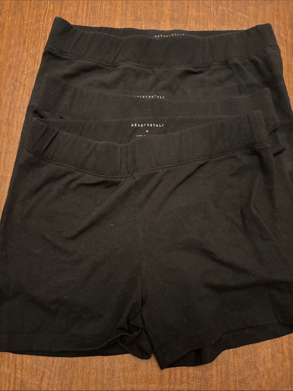 3 pack Aeropostale Black Women's Bike Shorts